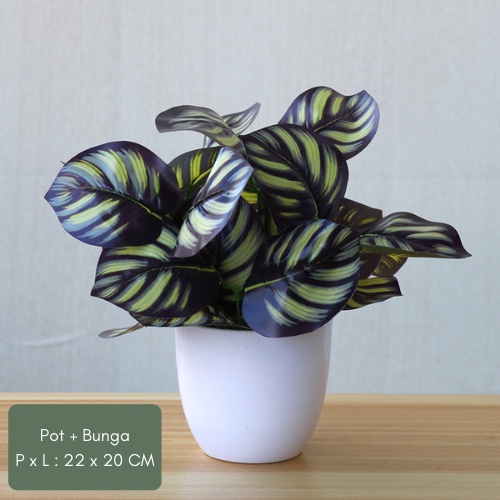 Swopply PT37 Pot Tanaman Hias Bunga Hias Plastik Ornamen Pot Bongsai Artificial Flower Decoration