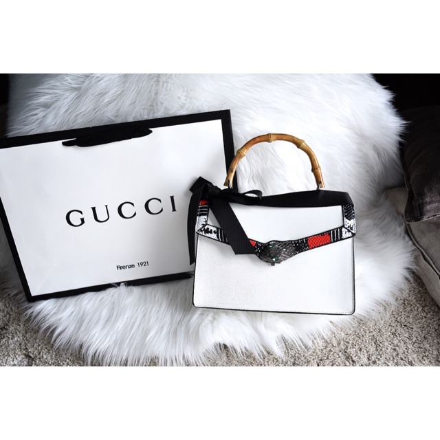 gucci leather top handle bag