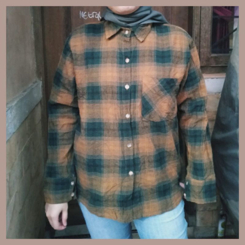 THRIFT KEMAJA KOTAK KOTAK FLANEL