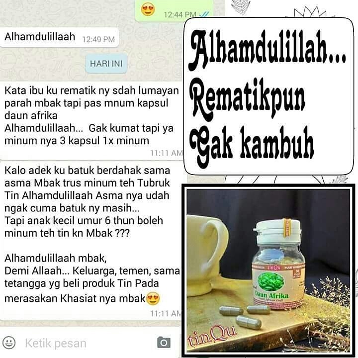 Kapsul Daun Afrika # Obat Rematik