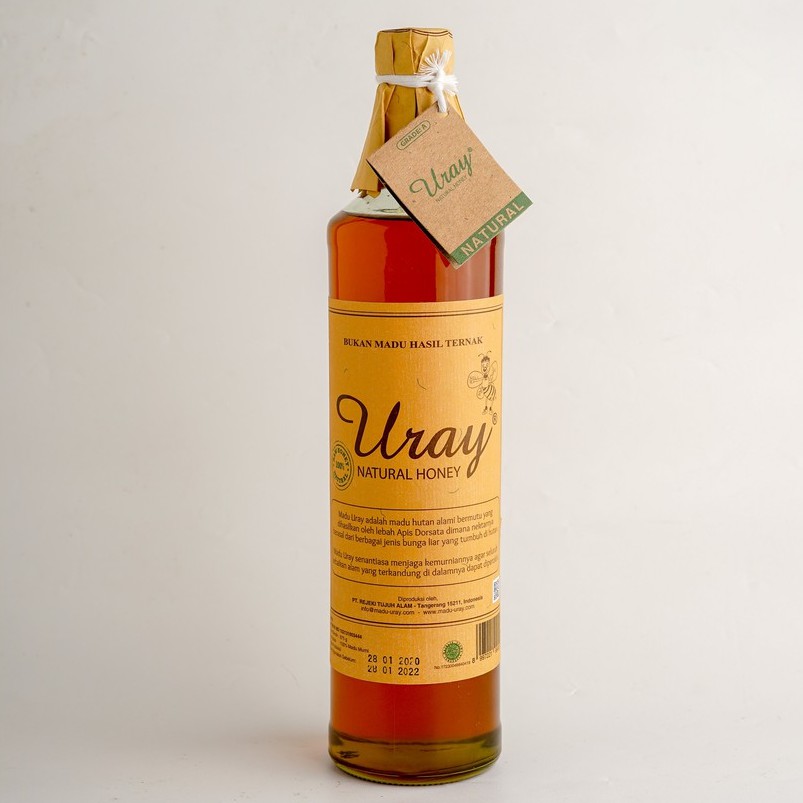

Madu Uray Alami Natural Honey GRADE A Kemasan Botol 875gram (640ml)