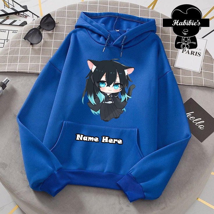 Jaket Hoodie Anak Laki Laki Chibi Muichiro Tokito Anime Demon Slayer Hashira 158 - Habibie's