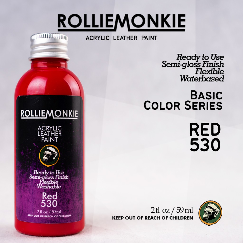 

Rolliemonkie Cat Acrylic Leather Paint - Red, not angelus