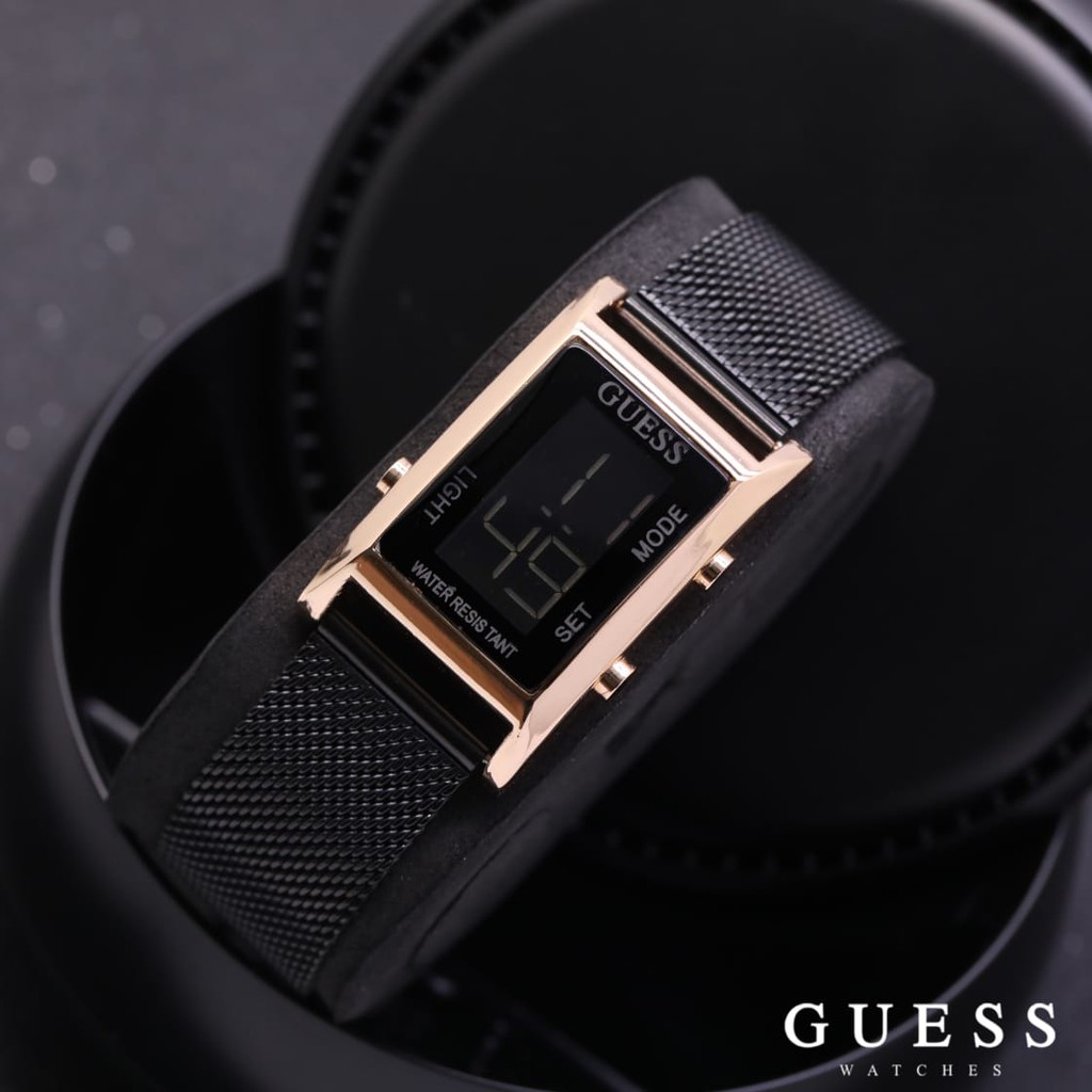 READY NEW ARRIVAL BEST SELLER GUESS JAM TANGAN WANITA MODEL KOTAK DIGITAL TALIU PASIR