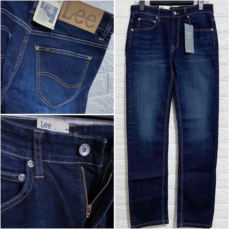 Lee Jeans 726 Washed Regular Tapered Dk Blue