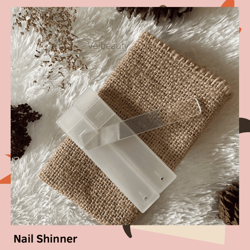 (COD) NAIL SHINER+BOX PENGKILAT KUKU MENICURE PEDICURE