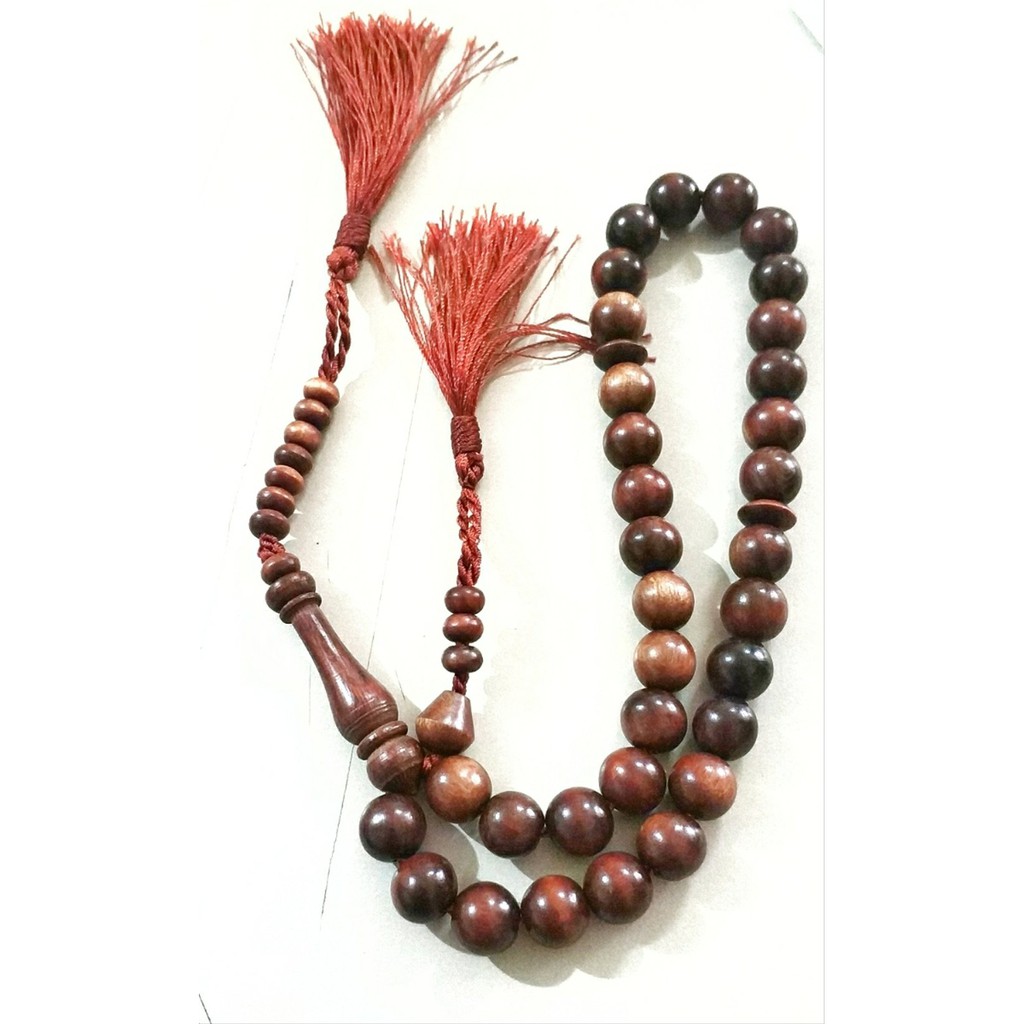 TASBIH KAYU STIGI 10MM 33BUTIR ASLI JAMINAN BERGARANSI