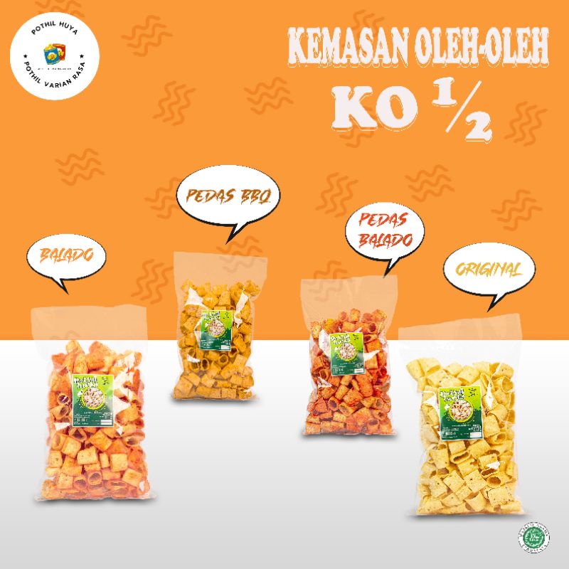 

Pothil Huya Kemasan Oleh2 kode KO 1/2 All Varian Rasa