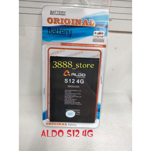 BATERAI ALDO S12 S 12 BATTERAY BATTERAI BATRE ALDO S12 4G DOBLE POWER 5800 MAH
