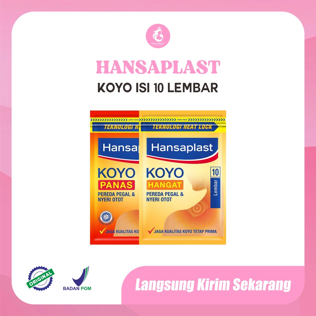 Hansaplast Koyo Pereda pegal &amp;Nyeri Otot/Panas/Hangat/10Lembar