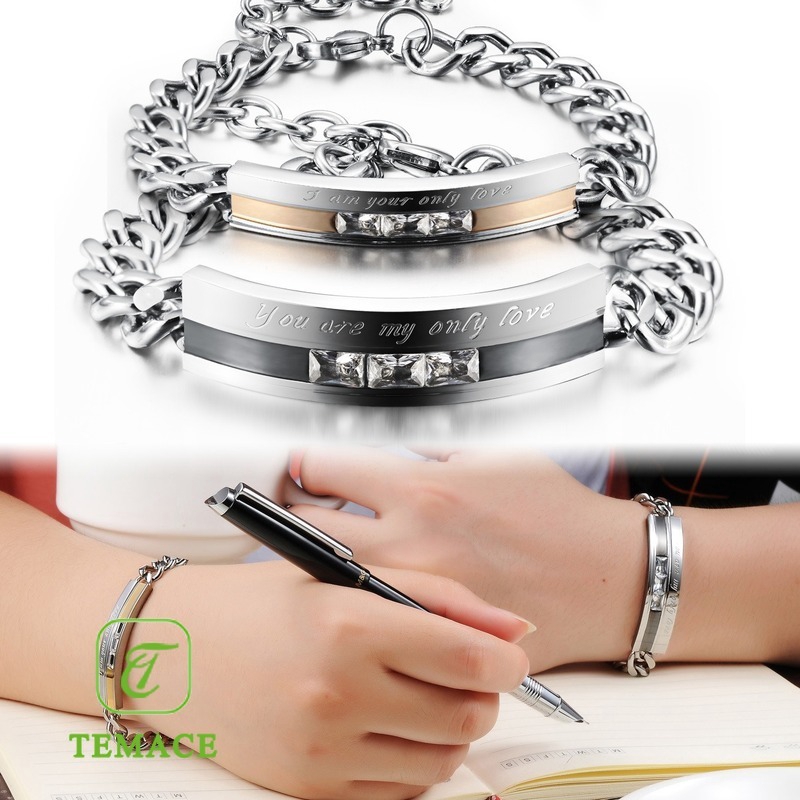 GELANG PRIA TITANIUM MODEL RANTAI SIMPEL KEREN