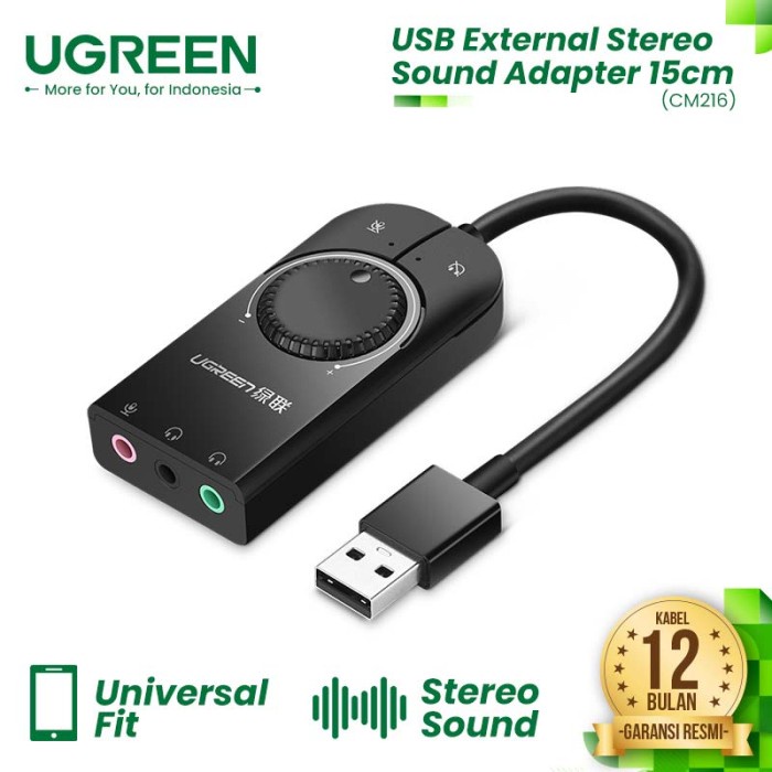 UGREEN External Audio Soundcard USB-A - CM129