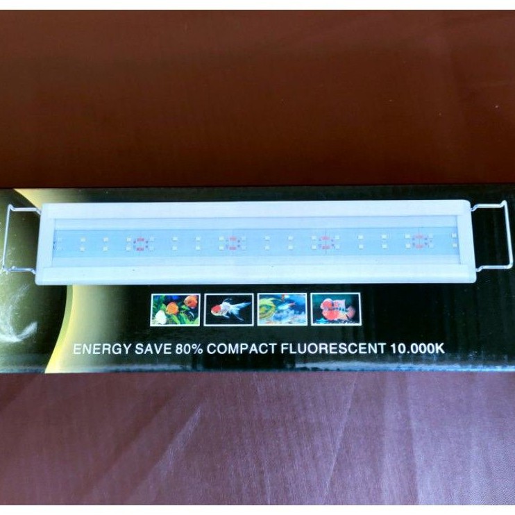 Lampu Led Aquarium Aqura ASP-P 500 12wt 40-55cm Putih Biru Lampu Gantung Aquarium Aquascape Akuarium