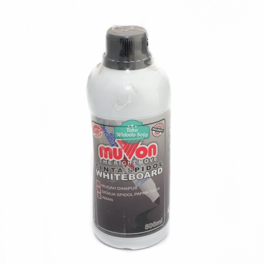 

1 BOTOL Tinta Spidol Whiteboard Muvon Papan Tulis Hitam Refill Ink