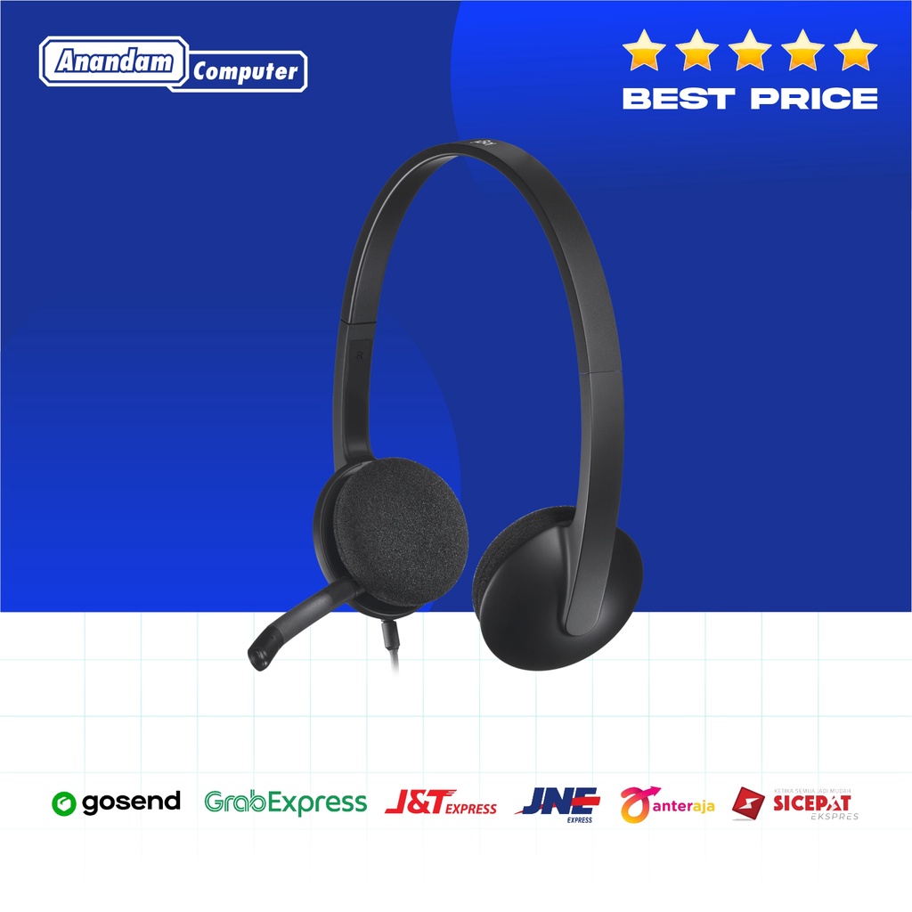 Headset Logitech H340 Headset Stereo USB Mikrofon Noise-Cancelling