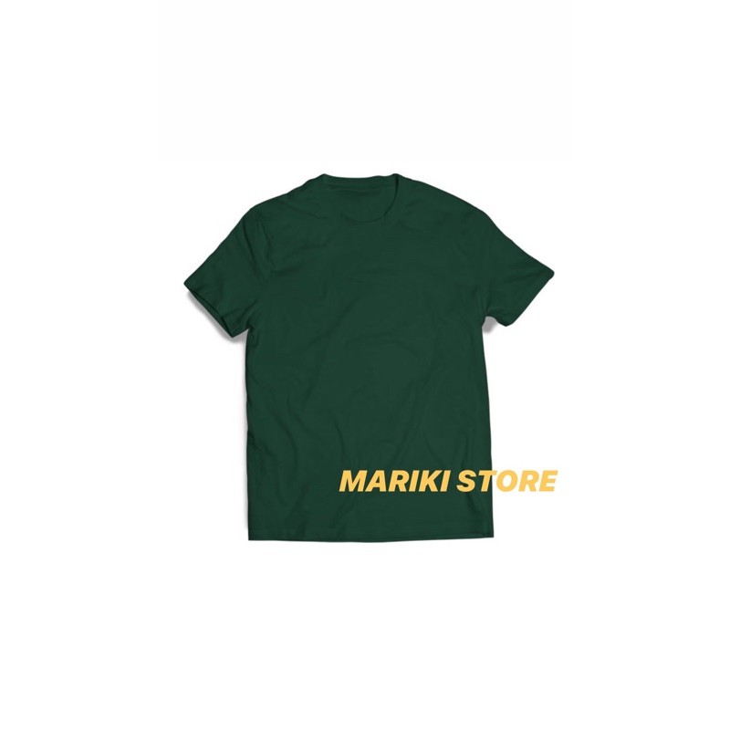 Kaos Polos Hijau Botol