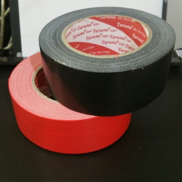 

perekat-pengikat- plakban kain jumbo 48mm x 30 meter / cloth tape / lakban kain 2 inch - hitam