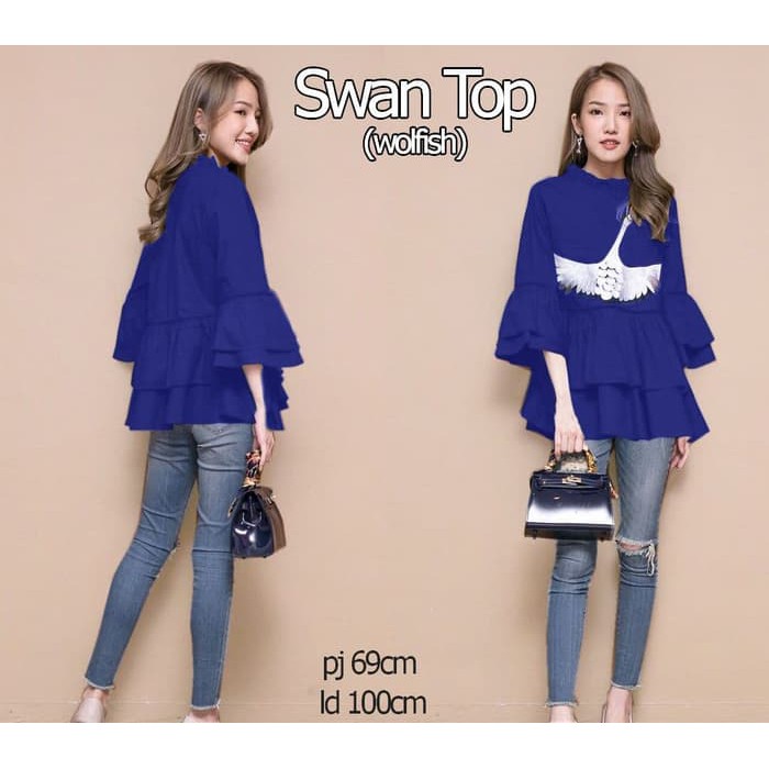 47459 angel top blouse wanita murah baju wanita grosir 