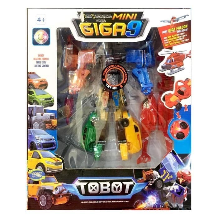 TOBOT MINI GIGA 9 COMBINE 9 CARS - MAINAN KOLEKSI ANAK
