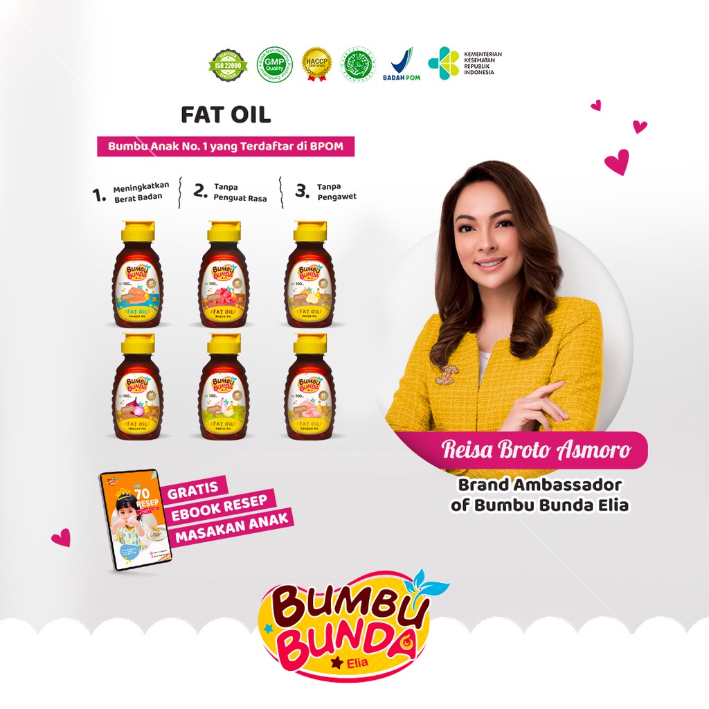 Bumbu Bunda Elia Chicken Fat Oil / Minyak MPASI / BB Booster MPASI / Lemak MPASI / Lemak Bayi / Penambah Berat Badan