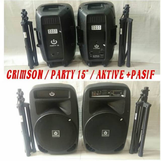 SPEAKER CRIMSON PARTY 15 AKTIF DAN PASIF