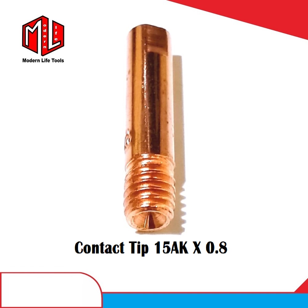 Kontak Contact Tip Mb15 M6*25*0.8 Mig Co Co2 Utk Torch MB 15AK MB-15