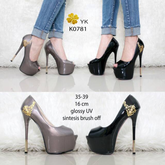 OSshoes 0781 premium heels 16cm 16 cm import shoes wanita high heels highheelskebuka