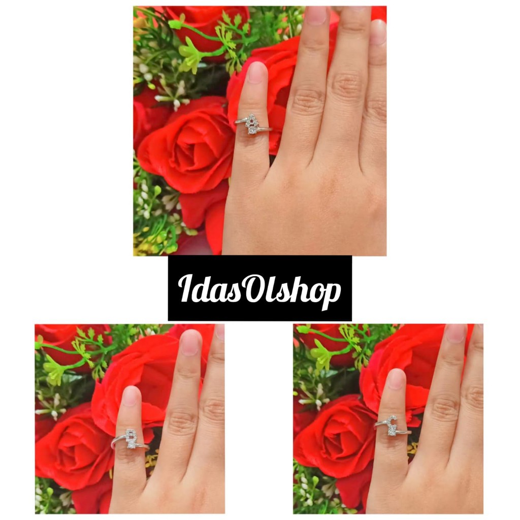 Cincin Huruf Anak Fleksibel A-Z Chat pilih huruf (COD)