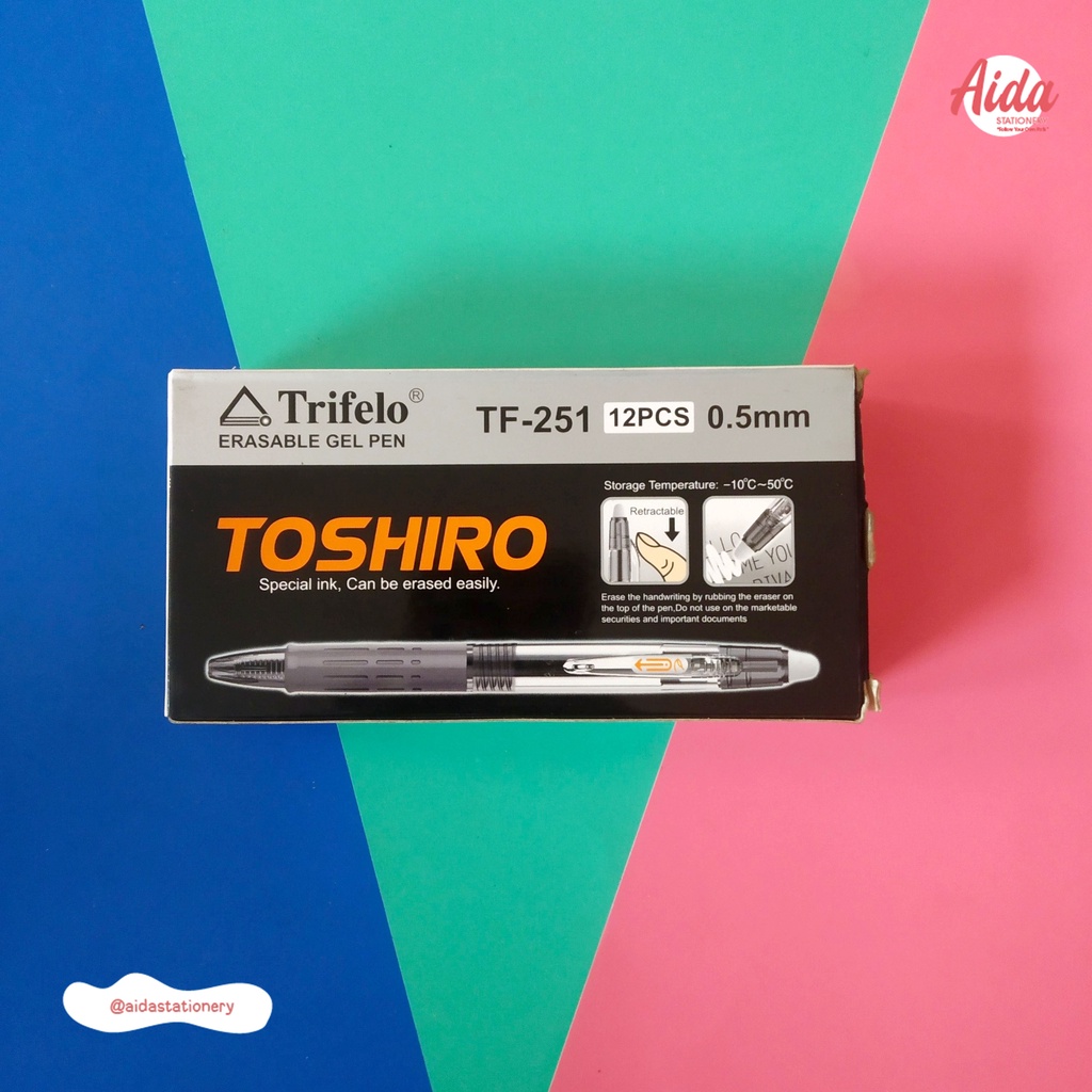 

Pulpen Trifelo TOSHIRO TF-251 0,5 mm *Bisa Dihapus