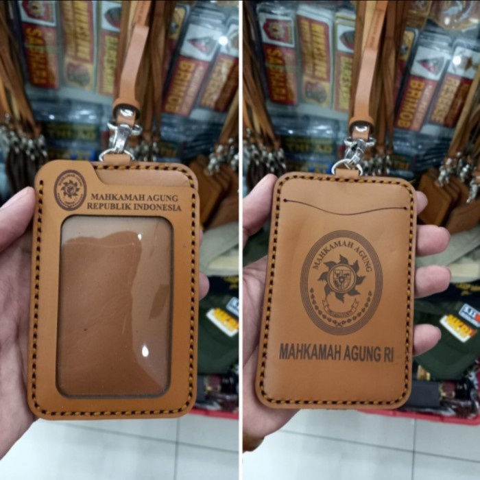 

Id Card - Name Tag/Holder Logo Mahkamah Agung (Asli Kulit)