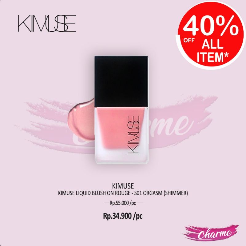 (READY &amp; ORI) Kimuse Liquid Blush On Rouge KMS712