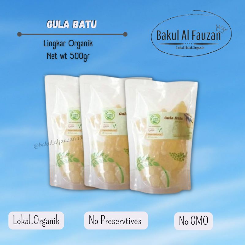 

Gula Batu Organik Original 500gr | Lingkar Organik