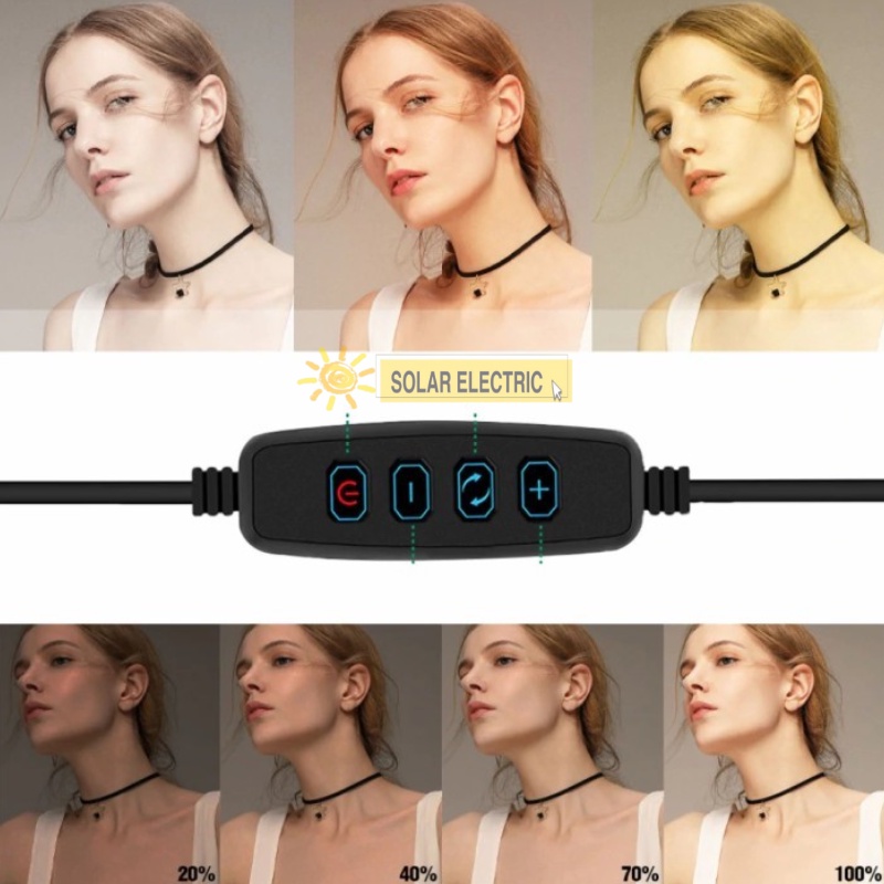 Ring Light 16CM Paket Premium Tripod Mini / Adjustable Ball Head Beautify Lamp Live Streaming Youtuber Selfie TiKtOK