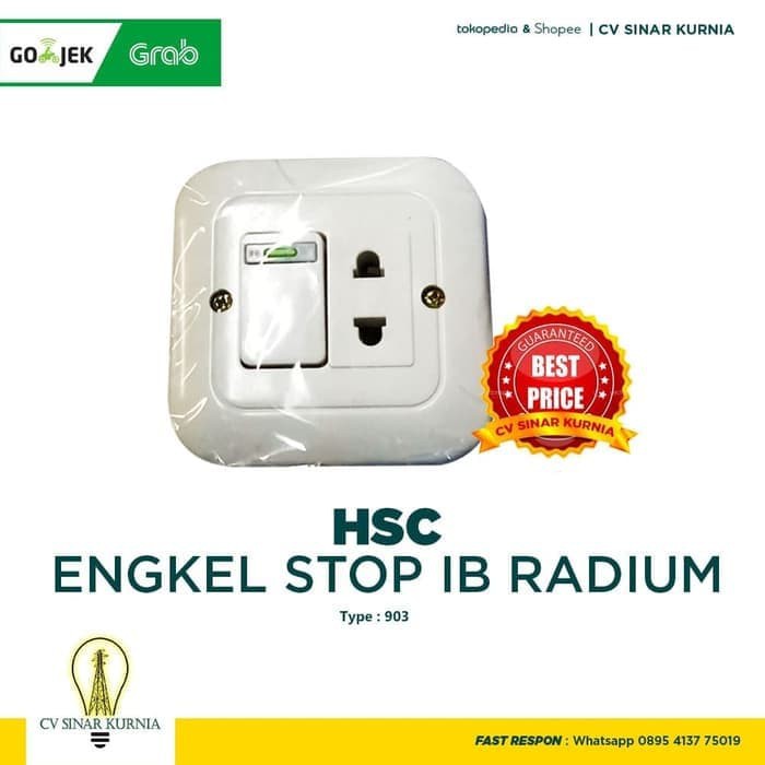 Saklar engkel Stop Engkel Stop IB inbow Radium Putih  HSC 903