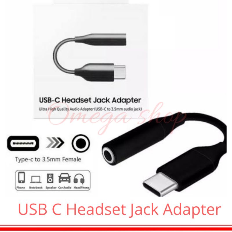 USB C Headset Jack Adapter Port Usb C to 3.5 mm Audio Music