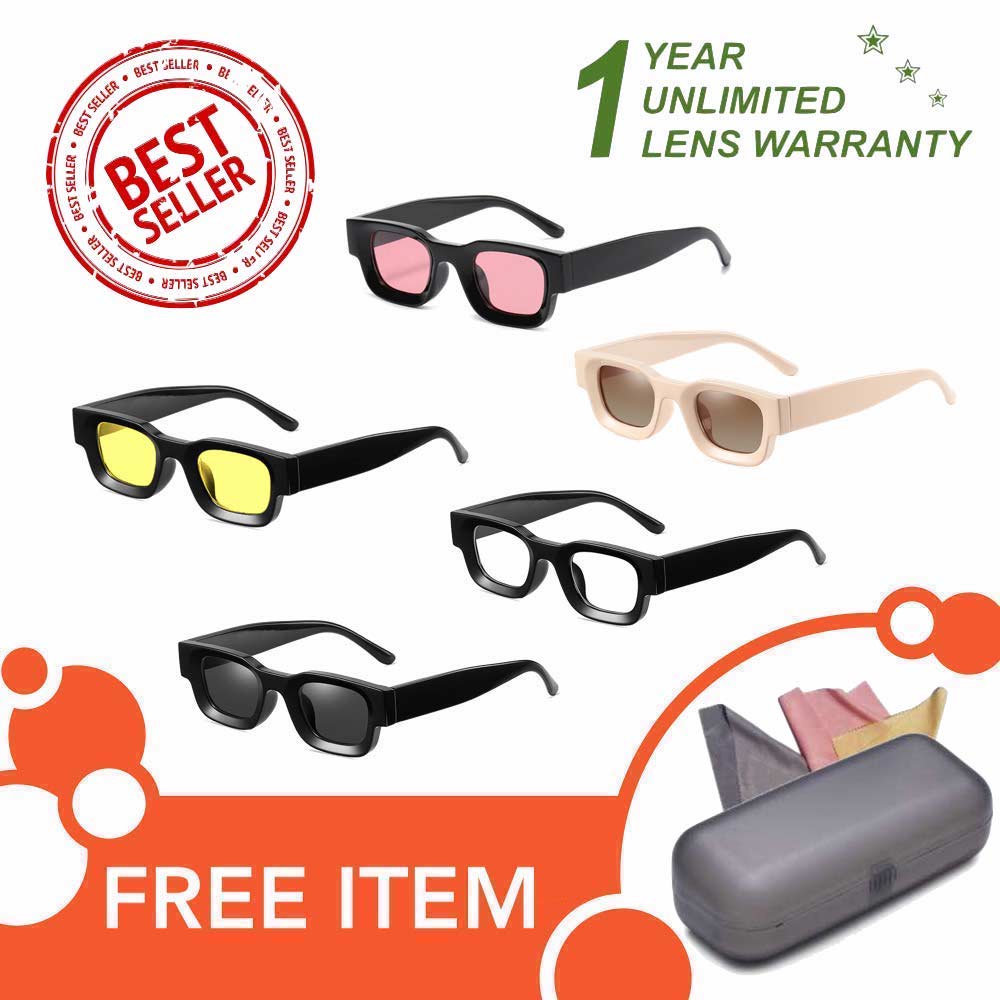 Kacamata UV400 - Anti Radiasi - Sunglasses Pria &amp; Wanita Korea - HM8105 ( Group ) FREE Kotak Kacamata