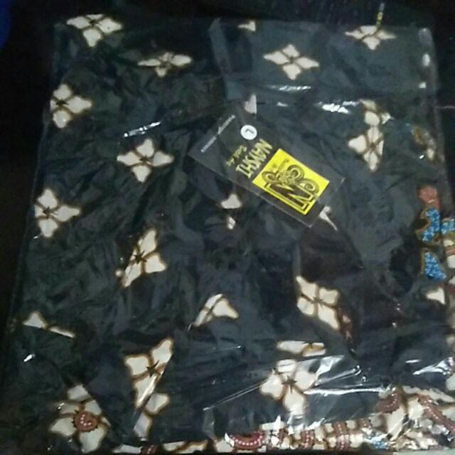 Nayla Batik Hrb026 Grosir Kemeja Batik Pria Premium Modern Sogan Bunga Mahkota Diskon Murah Garuda