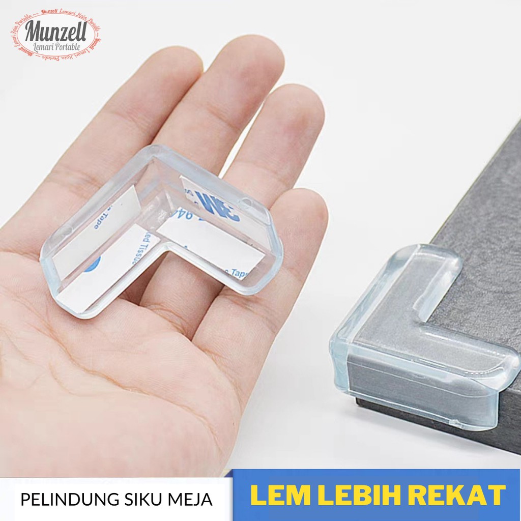Pelindung Siku Meja / Pengaman Sudut Meja / Karet Pelindung Siku Meja Silicone