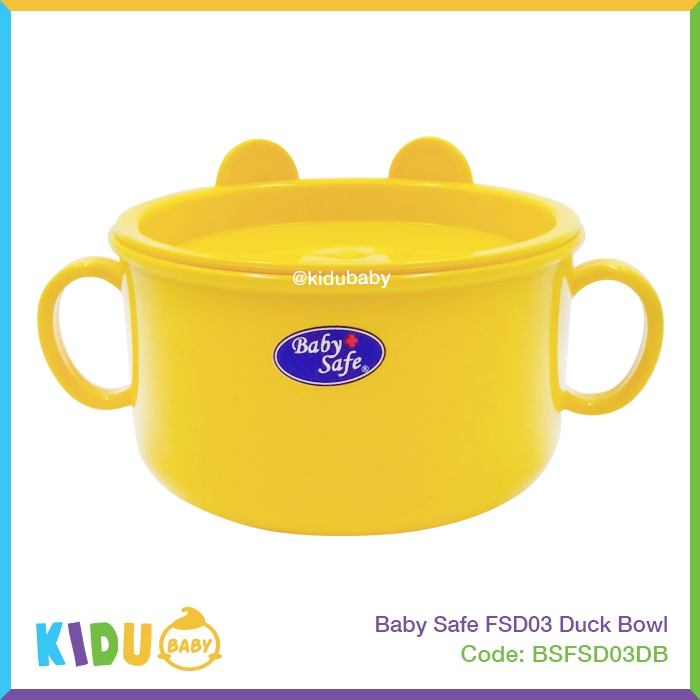 Baby Safe Dining Bowl FSD03 Mangkok Makan Bayi Duck Kidu Baby