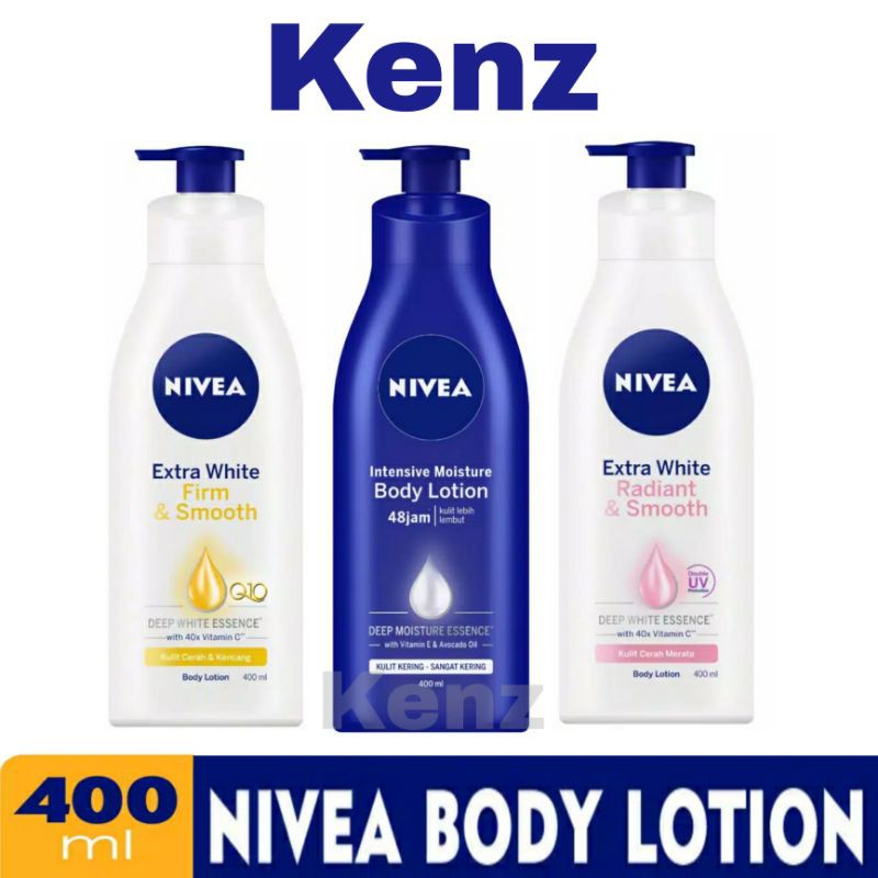 Nivea Body Lotion Extra White Hand Body Lotion Radiant &amp; Smooth / Intensive / Firm &amp; Smooth 400ml