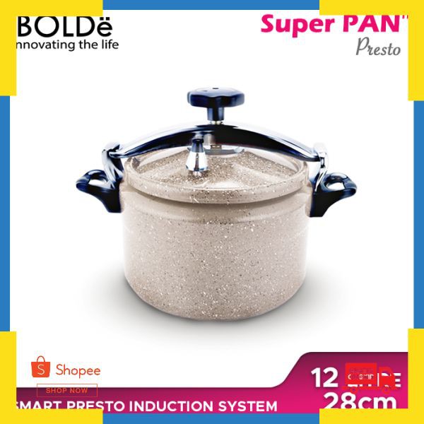 Grosir BOLDe SUPER PAN PRESTO Granite - Panci Presto Granite Coating 12 Liter Elegan