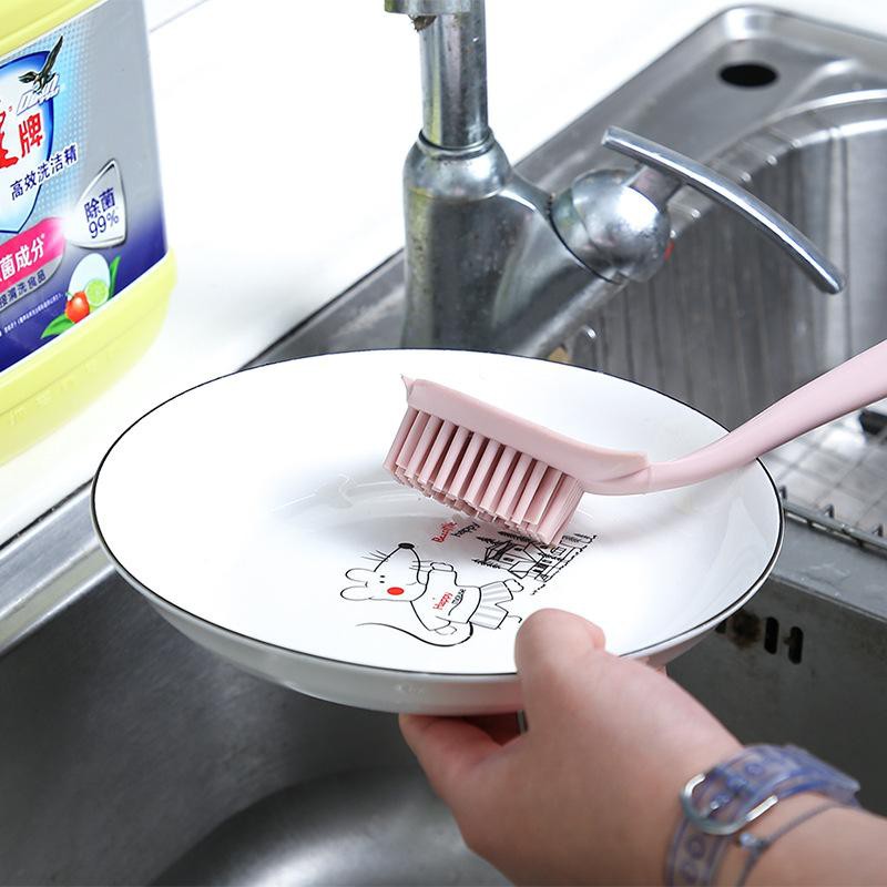 (BOW) Sikat Cuci Piring Bahan Karet Silikon Serbaguna 2BN75