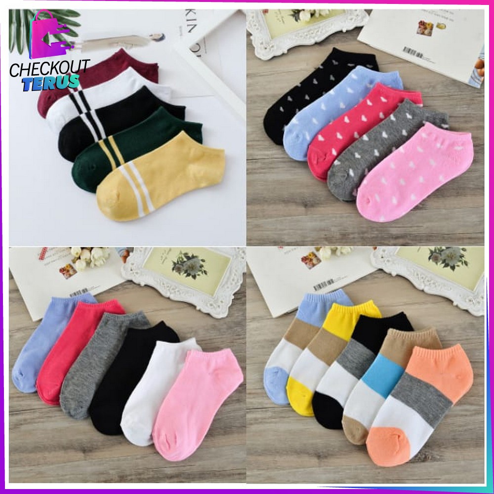 CT P51-54 Kaos Kaki Pendek Dewasa Kaos Kaki Motif Lucu Kaos Kaki Semata Kaki Kaos Kaki Ankle Motif Kaos Kaki Short Socks