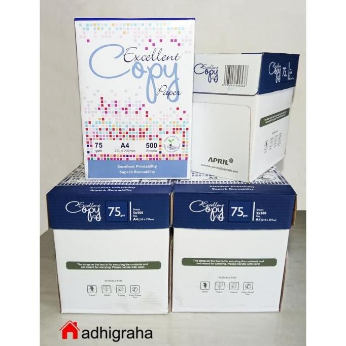 

1 Rim Kertas A4 75Gsm Excellent Copy (April)