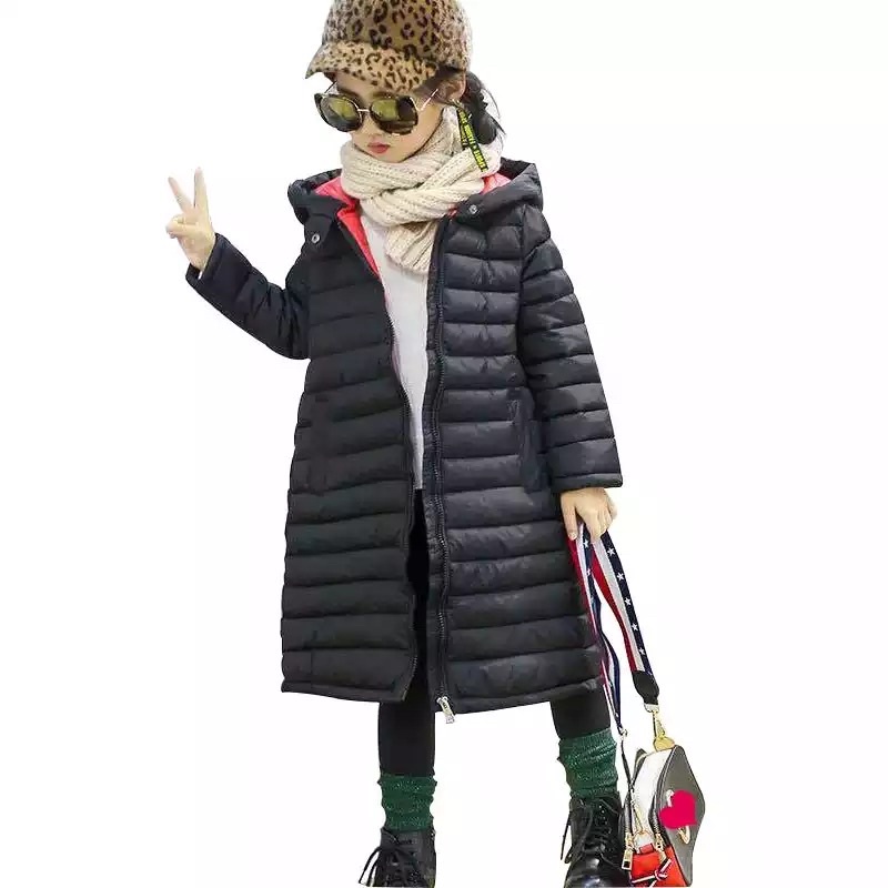 Winter Waterproof Long Jacket for Kids Puffer Coat Jaket Panjang Winter Anak Anti Air