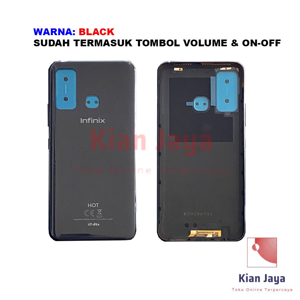 Back Cover Backdoor Infinix Hot 9 X655 Tutup Belakang Baterai Cassing Casing Backcase Original