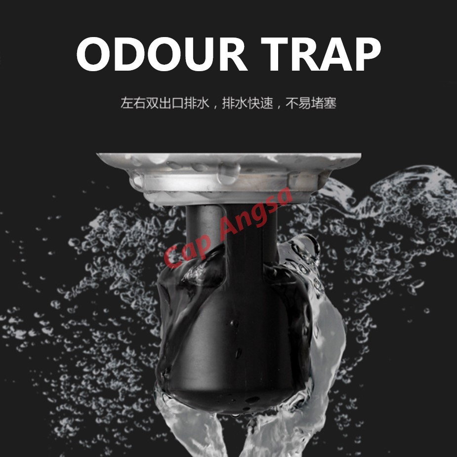 FLOOR DRAIN ODOUR TRAP ANTI BAU GOT PENCEGAH PEMBASMI KECOA SERANGGA ODOURLESS ODOUR PROOF PLUG