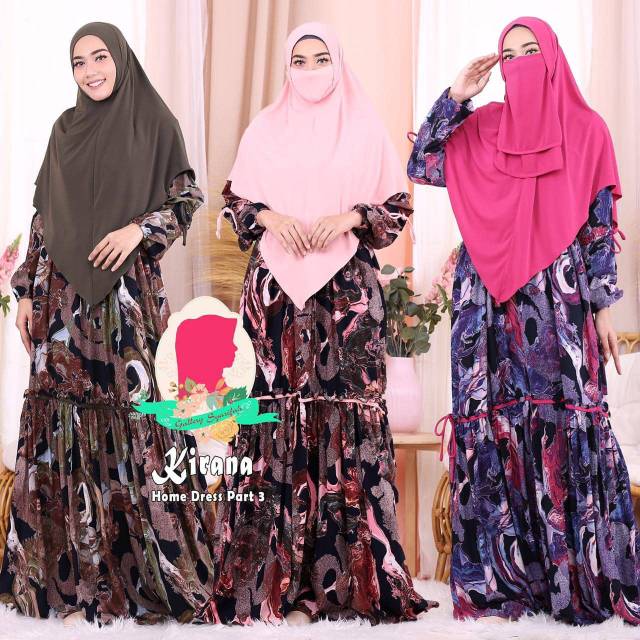 ORIGINAL Gamis Casual Kirana Syar'i vol 2 by Gallery Syarifah - hijab Cadar Busui Realpic