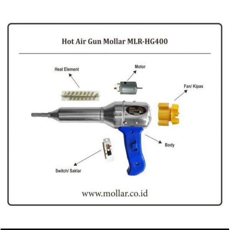 mollar hg400 hot gun las plastik heat gun plastic welding gun hg 400