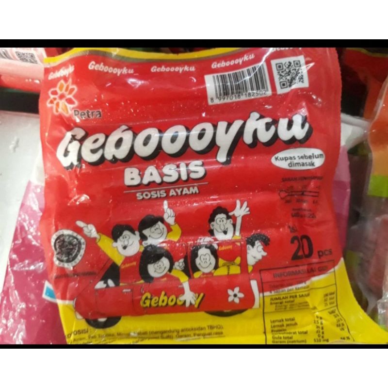 

Geboooyku putih basis (baso sosis) ayam 440gr 20pcs